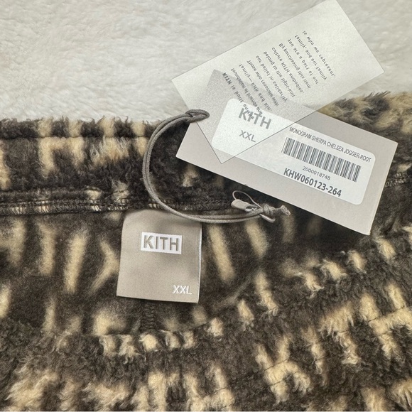 NWT - KITH Monogram Sherpa Chelsea Jogger - Root - Size XXL - Picture 2 of 4